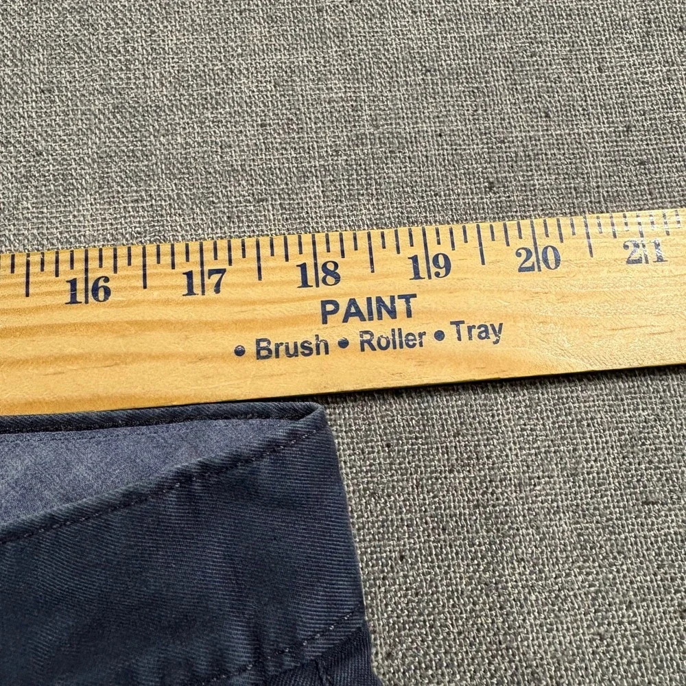 Banana Republic Fulton Chino Pants Mens 36x34 Navy Blue Slim Fit Cotton Stretch
